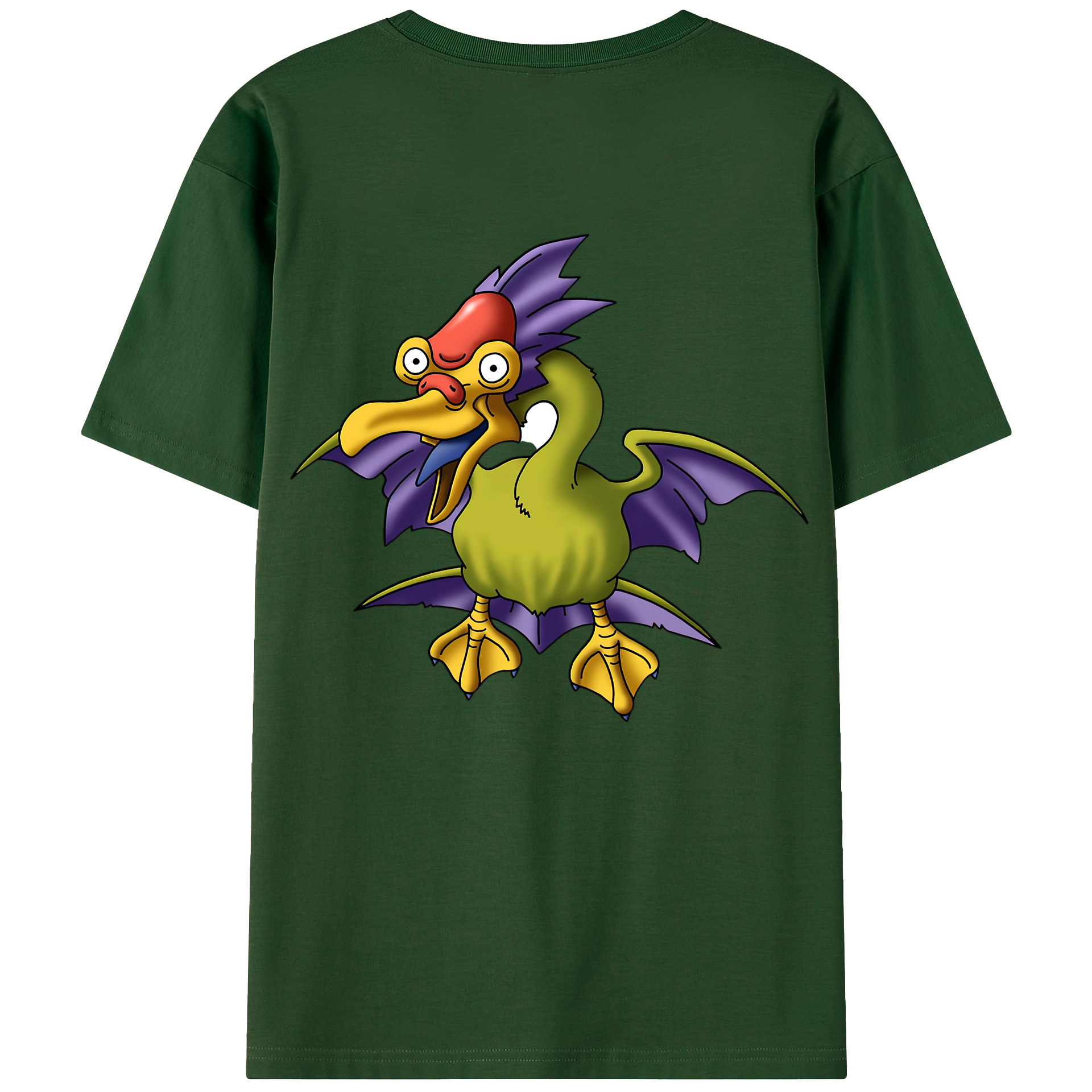 （画像用） ドラゴンクエスト Doragon Kuesuto Dragon Quest 綿100％半袖Tシャツ（背面プリント）